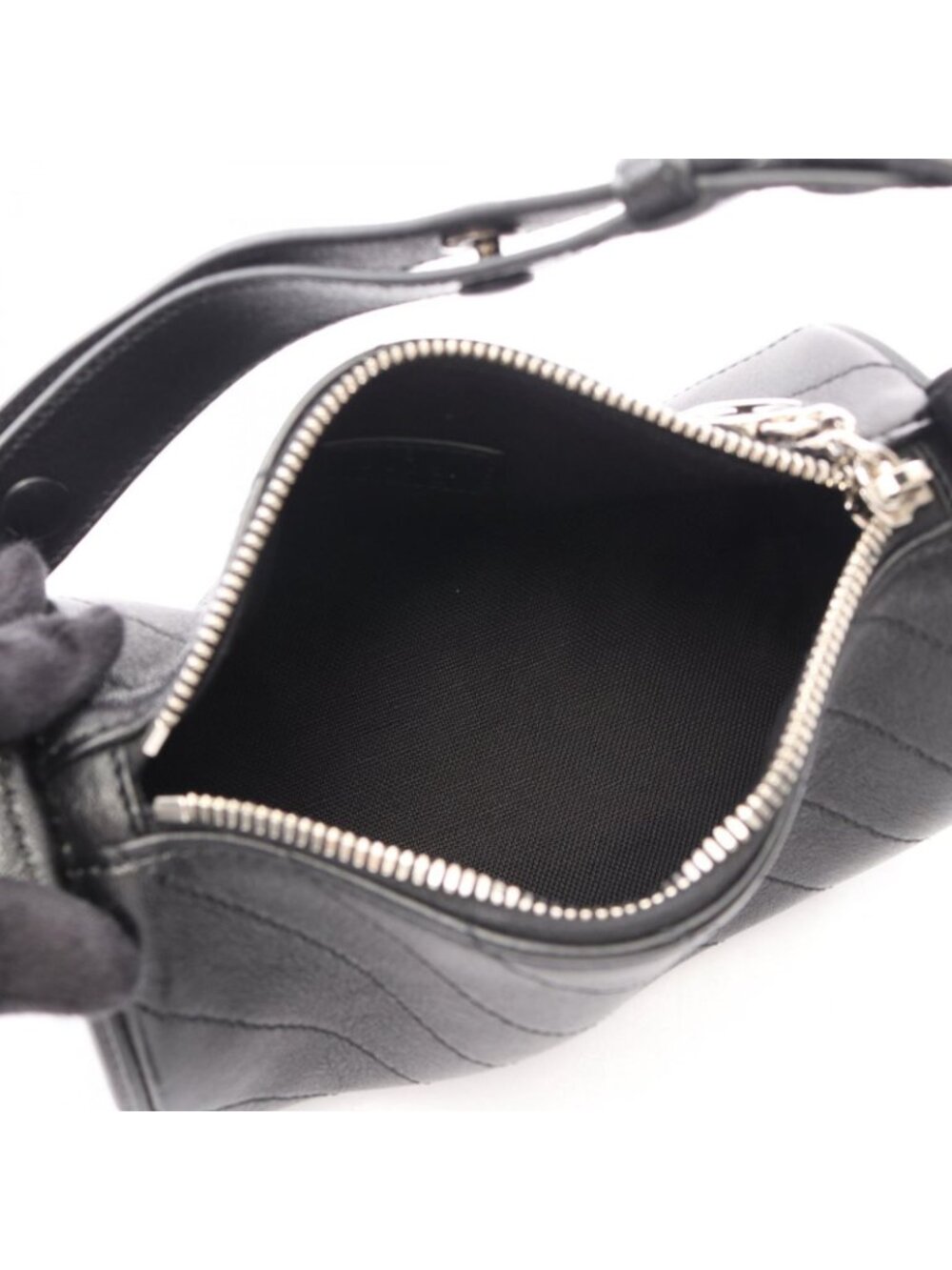 Gucci Shoulder Bag Blondie Black Leather Di Mini - Picture 3 of 7